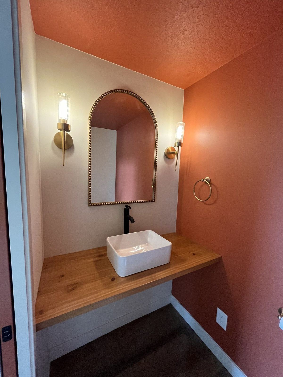 New powder room — full view